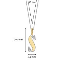 Collier Ti Sento Milano Femme Letters in Argent Cubic Zirconia 6840ZY_S - 6840ZY_S